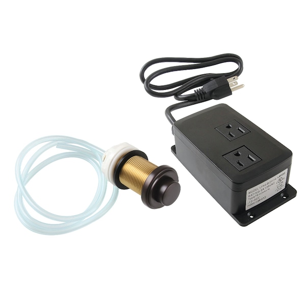 Kingston Brass Dual Outlet Garbage Disposal Air Switch Kit, Oil Rubbed Bronze KADK215 - main